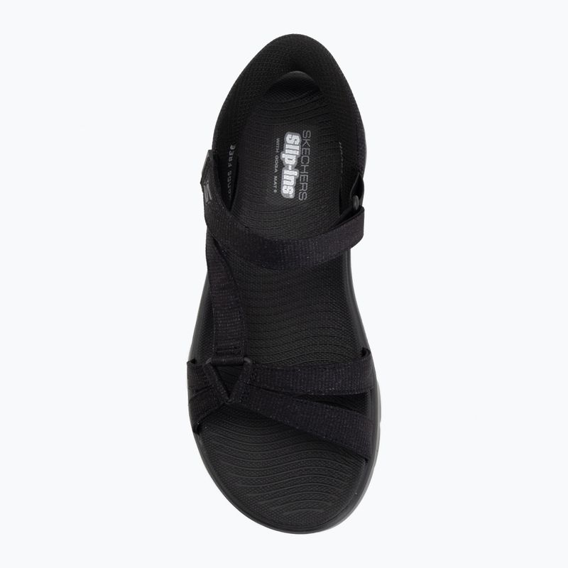 Női szandálok SKECHERS Go Walk Flex Illuminate black 5