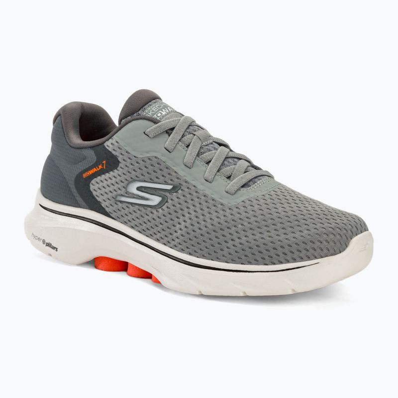 Férfi cipő SKECHERS Go Walk 7 The Construct szürke/fehér/narancs