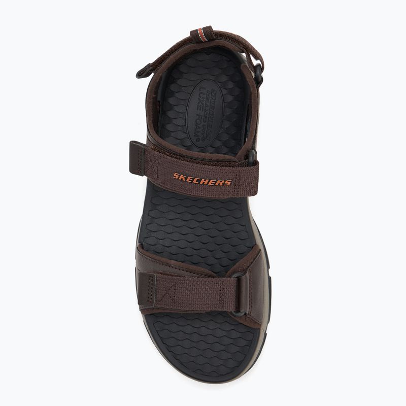 SKECHERS Tresmen Ryer férfi szandál csokoládé 5