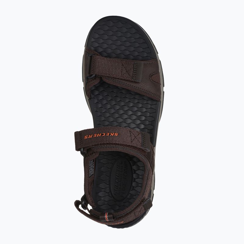 SKECHERS Tresmen Ryer férfi szandál csokoládé 4