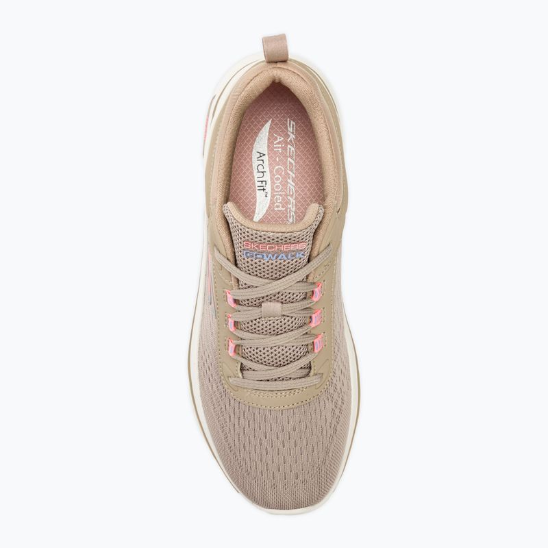 Női SKECHERS Go Walk Arch Fit 2.0 Balin taupe/multi cipő 5