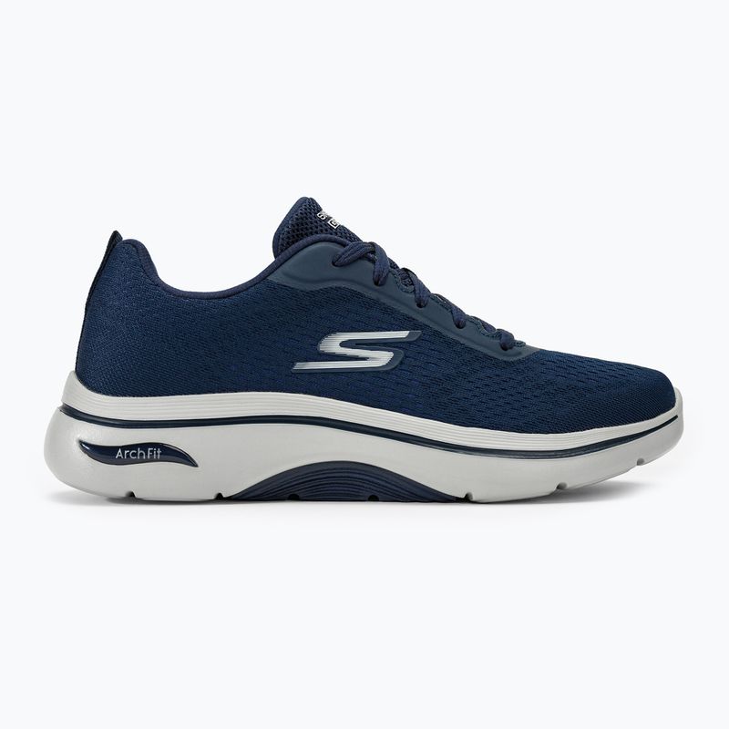 Férfi SKECHERS Go Walk Arch Fit 2.0 Idyllic 2 navy/fehér cipő 2