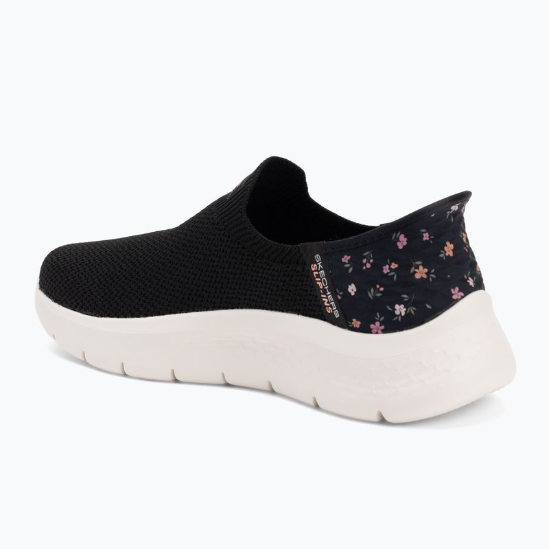 Női cipő SKECHERS Go Walk Flex Sunset Rose fekete fekete 3