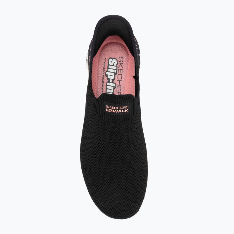 Női cipő SKECHERS Go Walk Flex Sunset Rose fekete fekete 5