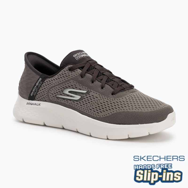 Férfi SKECHERS Slip-ins Go Walk Flex New World barna cipő