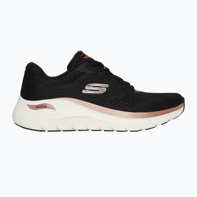 SKECHERS női cipő Arch Fit 2.0 Glow The Distance fekete/rózsaarany 2