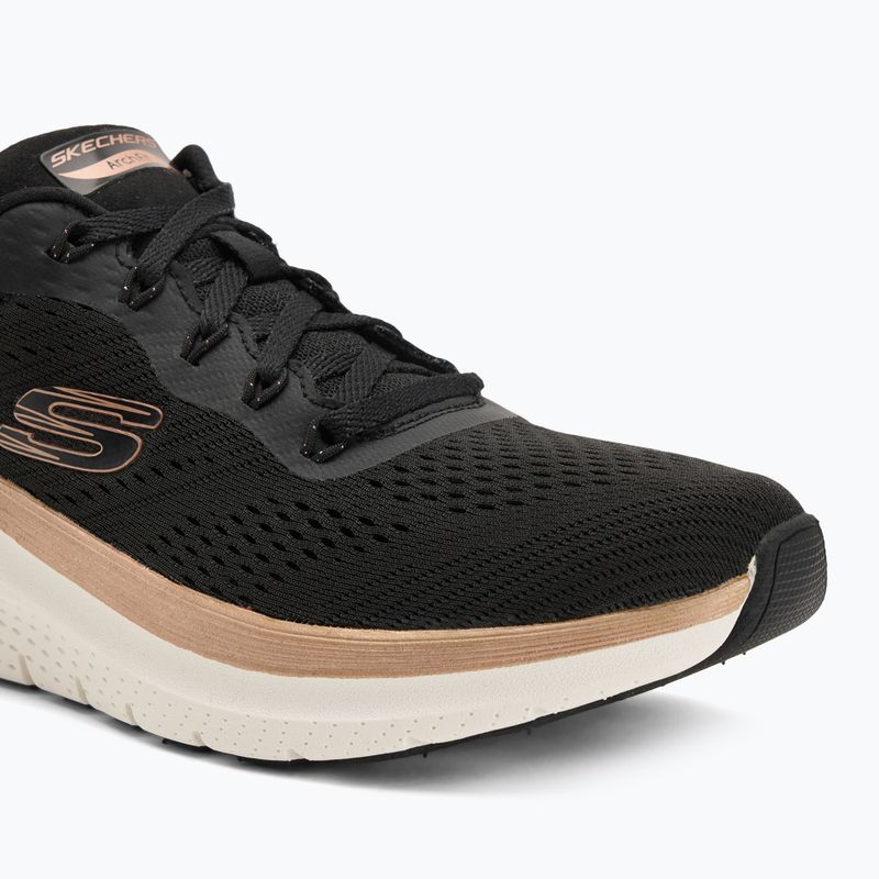 SKECHERS női cipő Arch Fit 2.0 Glow The Distance fekete/rózsaarany 7