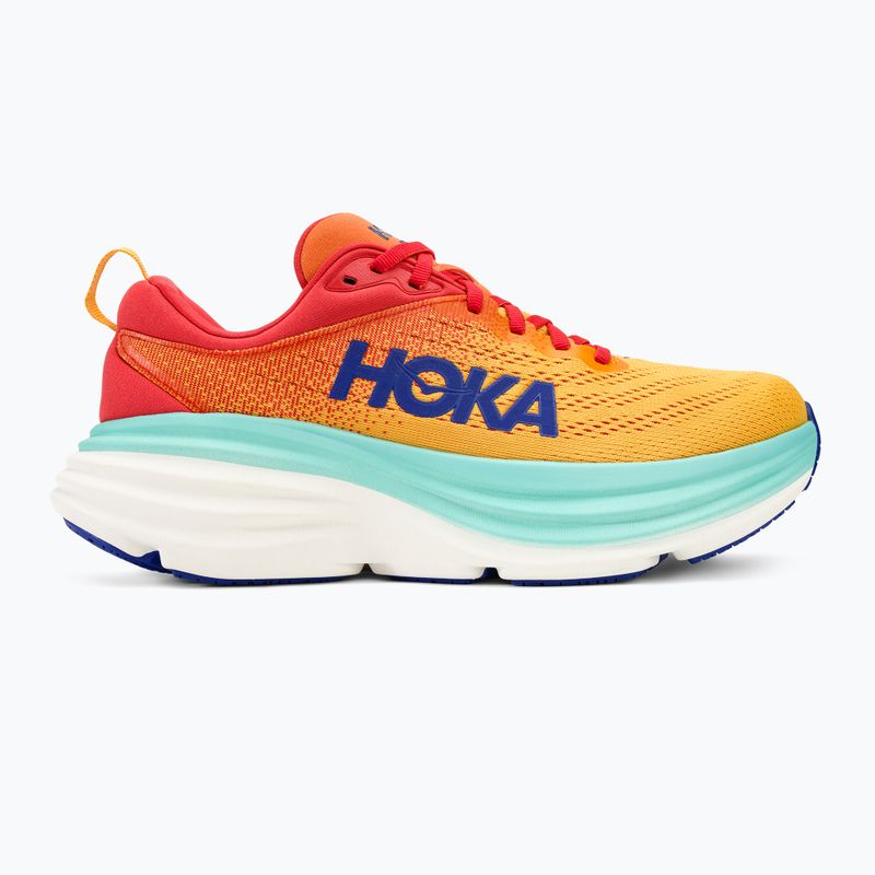Férfi futócipő HOKA Bondi 8 cerise/cloudless 2