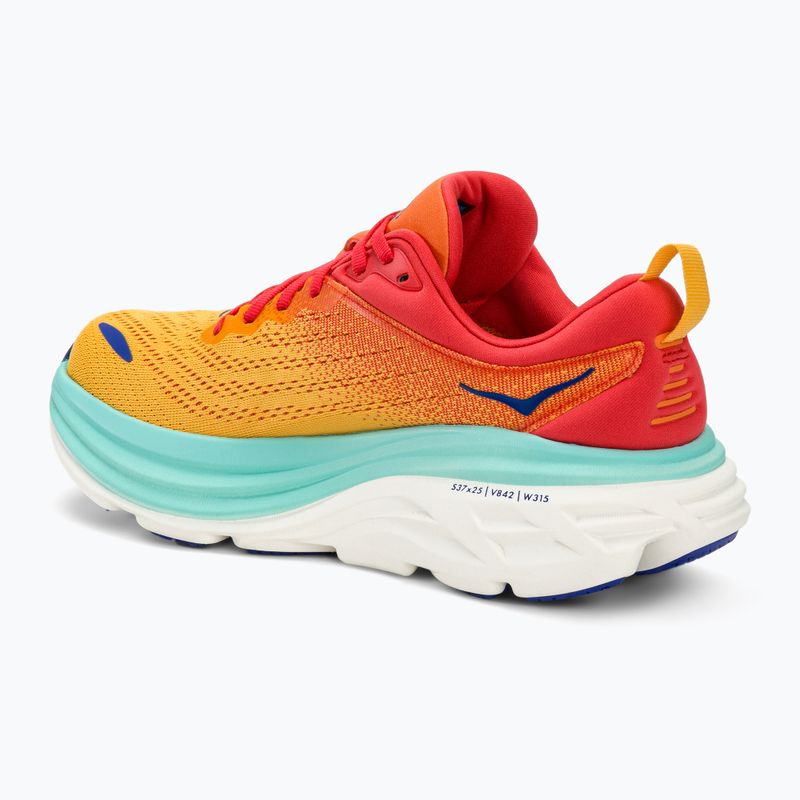 Férfi futócipő HOKA Bondi 8 cerise/cloudless 3
