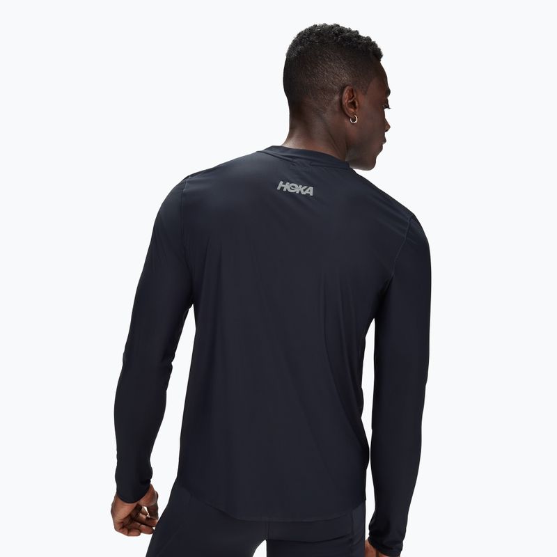 Férfi hosszú ujjú felső futáshoz HOKA Airolite Run black 3