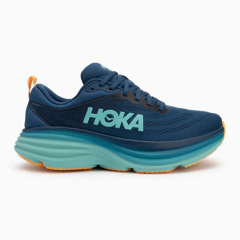 Férfi HOKA Bondi 8 midnight/shoreline futócipő 2