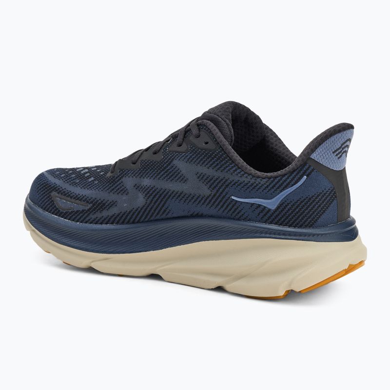 Férfi futócipő HOKA Clifton 9 fekete/varsity navy 3