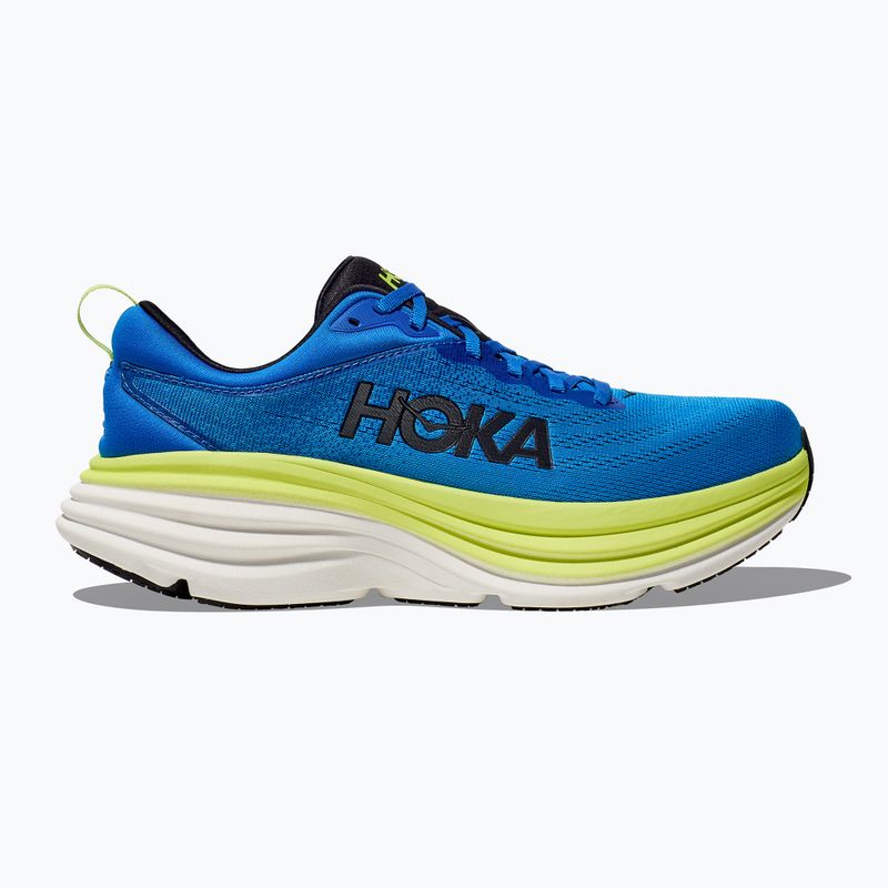 HOKA Bondi 8 Wide electric cobalt/lettuce férfi futócipő 2