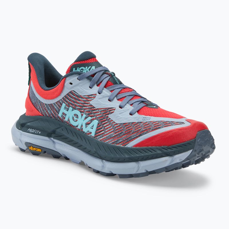 HOKA Mafate Speed 4 cerise/stormy skies férfi futócipő