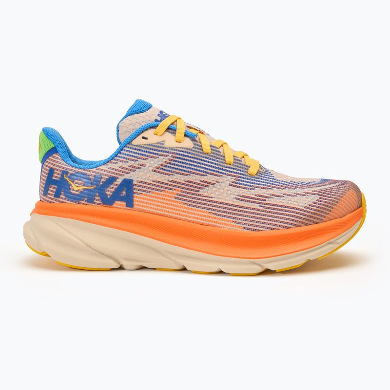 HOKA Clifton 9 ultramarine/electric tangerine gyermek futócipő 2