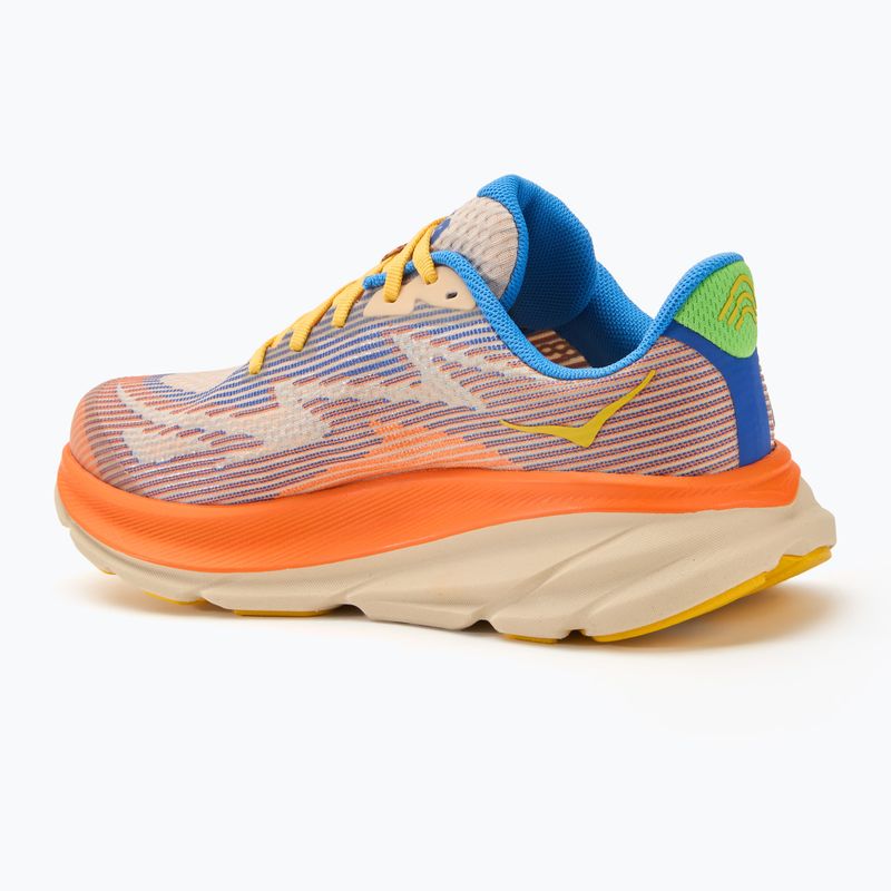 HOKA Clifton 9 ultramarine/electric tangerine gyermek futócipő 3