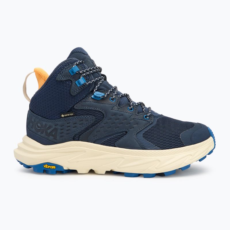 HOKA férfi túrabakancs Anacapa 2 Mid GTX varsity navy/zöld tej 2