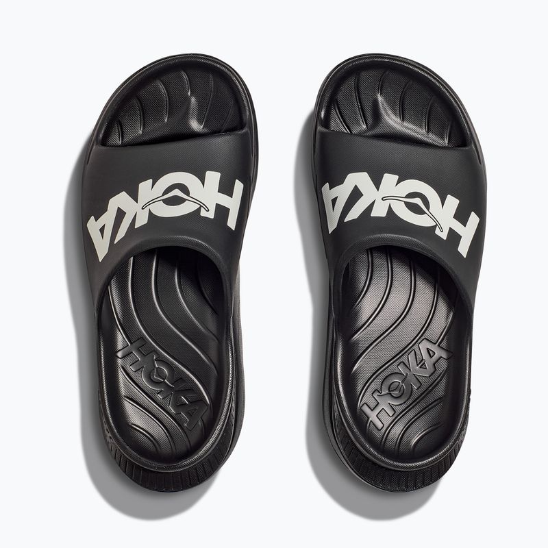 Papucs HOKA Ora Athletic Slide black/white 8