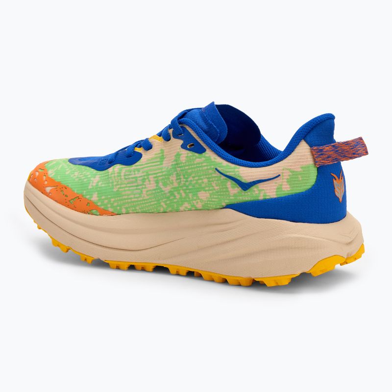 HOKA Speedgoat 6 ultramarine/electric lime gyermek futócipő 3