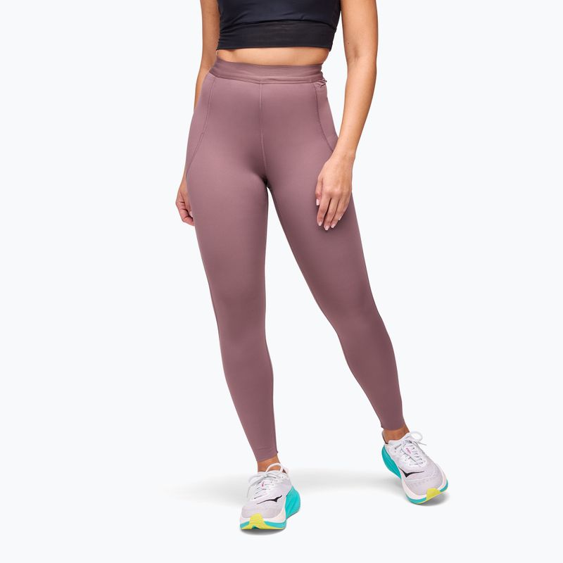 Női futó leggings HOKA Novafly Run 25" füstös kvarc