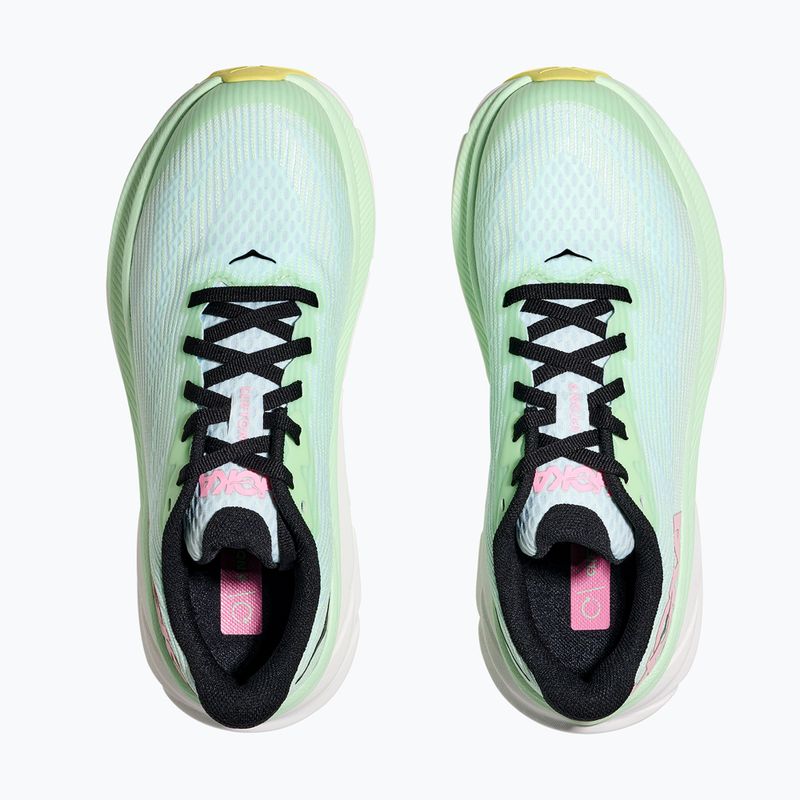 HOKA Clifton 9 menta fluorit/hóolvadék gyermek futócipő 8