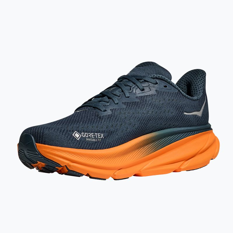 Férfi futócipő HOKA 9 GTX viharos égbolt/narancsos zest 4