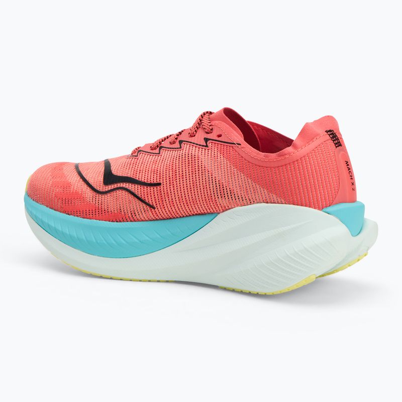 HOKA Mach X 2 férfi futócipő grapefuit/elektromos korall 3