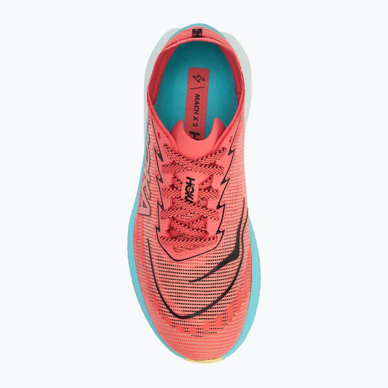 Női futócipő HOKA Mach X 2 grapefruit/elektromos korall 6
