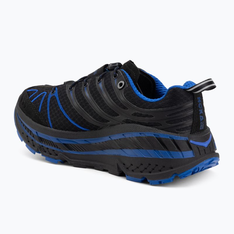 HOKA Stinson Evo OG cipő black/ultramarine 3