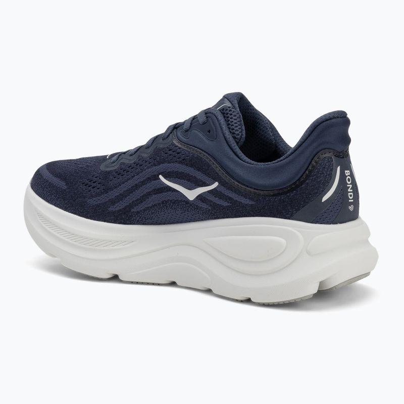 Férfi HOKA Bondi 9 varsity navy/fehér futócipő 3