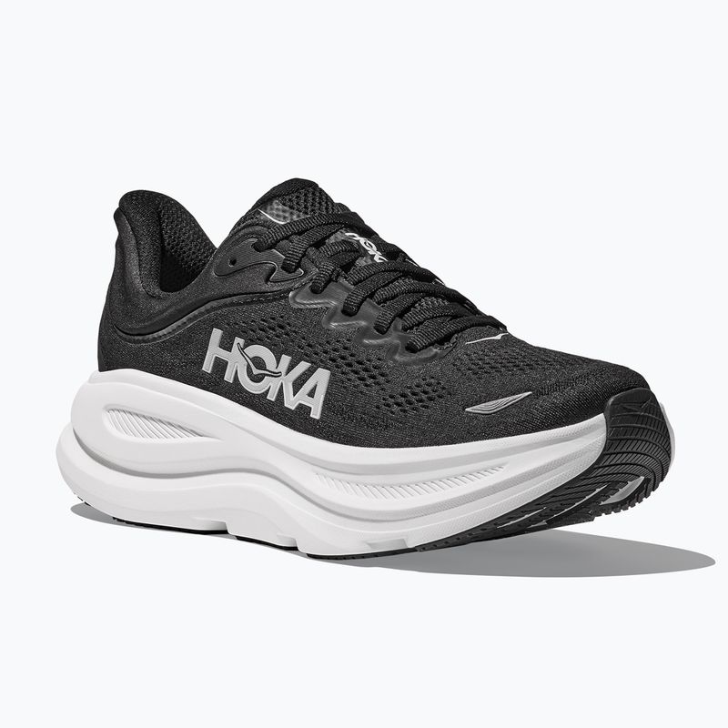 Női futócipő HOKA Bondi 9 Wide fekete/fehér