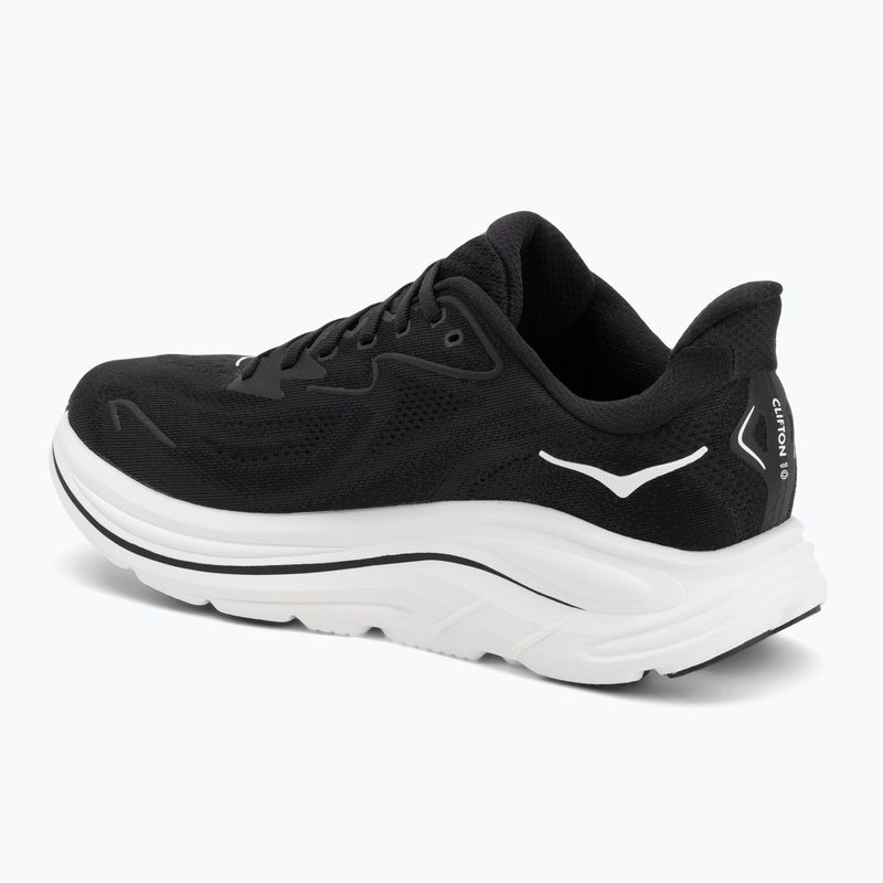 Női futócipő HOKA Clifton 10 Wide fekete/fehér 3