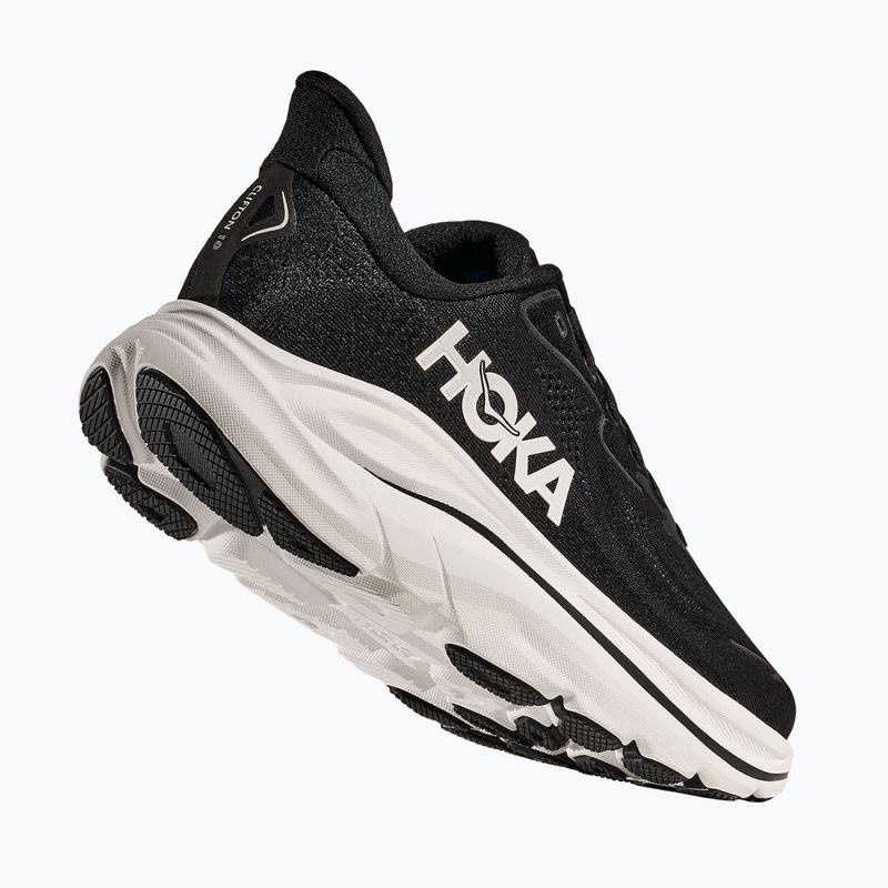 Női futócipő HOKA Clifton 10 Wide fekete/fehér 4