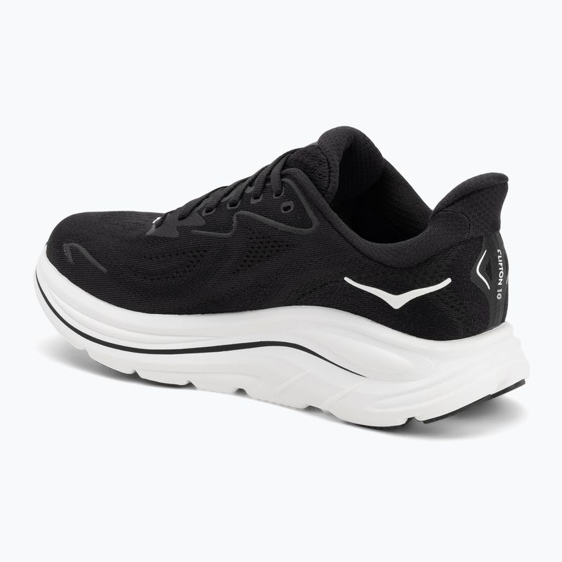 Női futócipő HOKA Clifton 10 Wide fekete/fehér 3