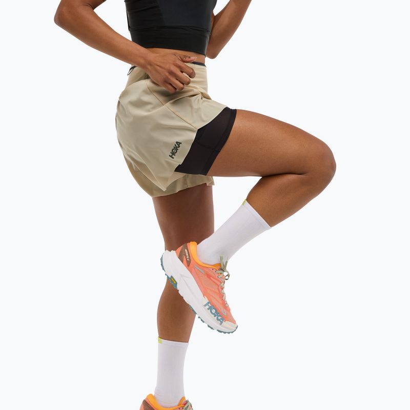 Női futónadrág HOKA Skyglide zabpehely színű 4