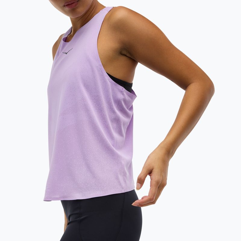 Női HOKA Race Day Singlet aszter virágos futópóló 6