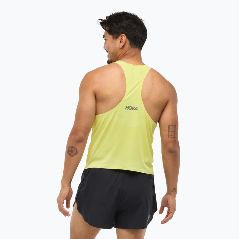 Férfi HOKA Race Singlet hoka citrus futópóló 3