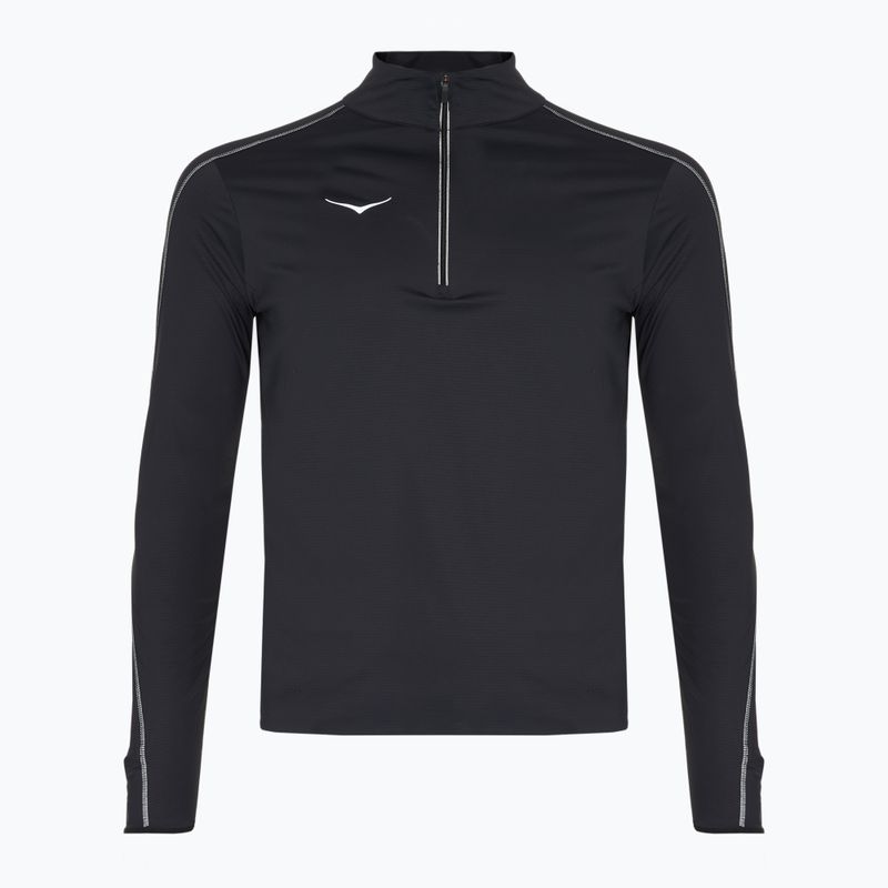 Férfi HOKA GlideTech Quarter Zip futó melegítőfelső fekete