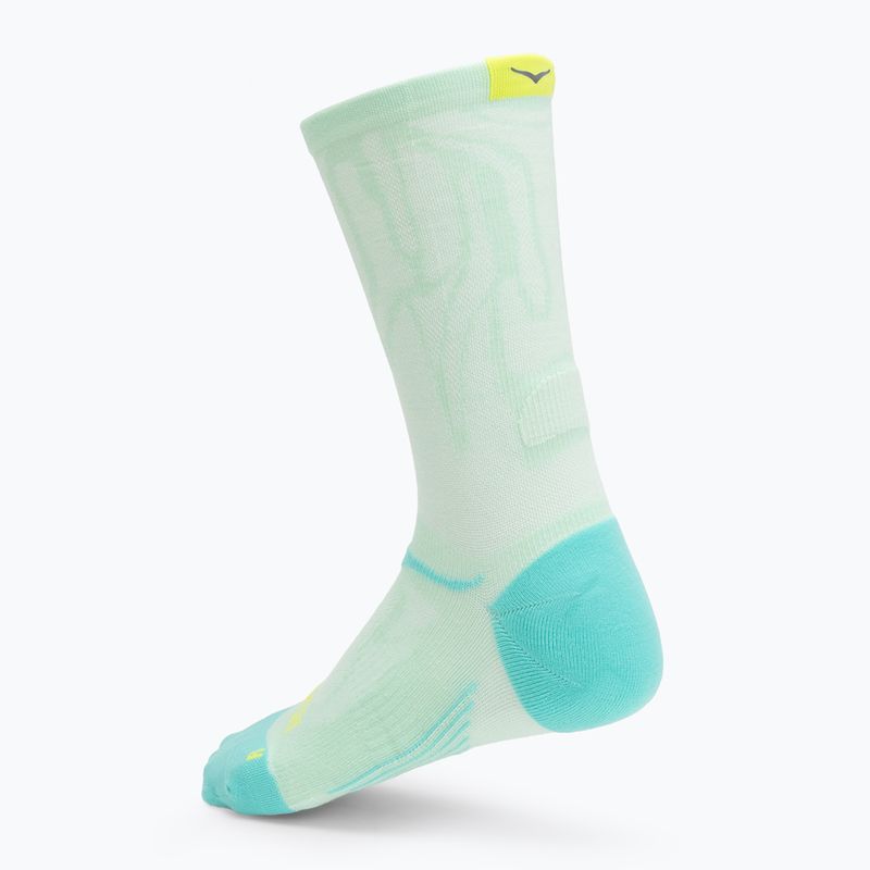 HOKA Clifton Crew Run menta fluornit zokni 2