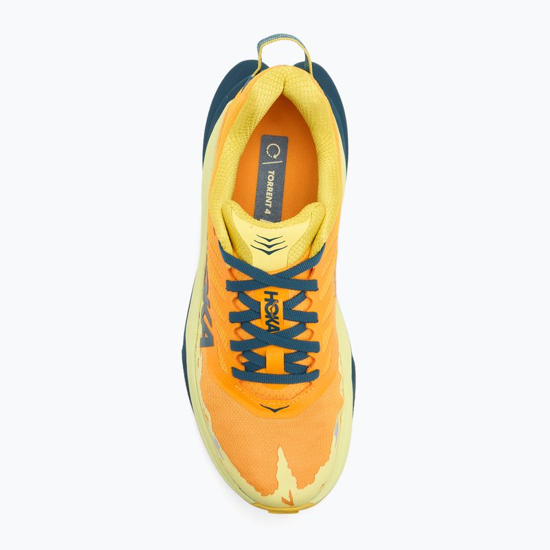 HOKA férfi futócipő Torrent 4 sun coral/kék szürkület 5