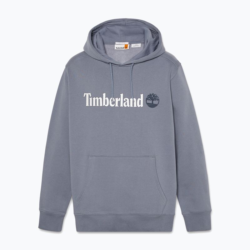 Férfi pulóver Timberland Linear Logo Hoodie folkstone gray 5