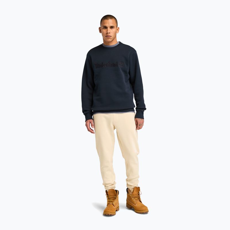 Férfi pulóver Timberland Embroidery Tonal Crew Neck dark sapphire 2