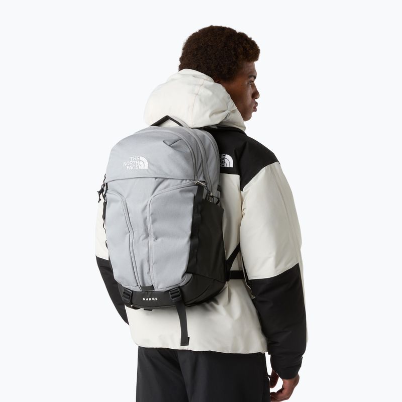 Városi hátizsák The North Face Surge 31 l melt grey dark heather/tnf black 7