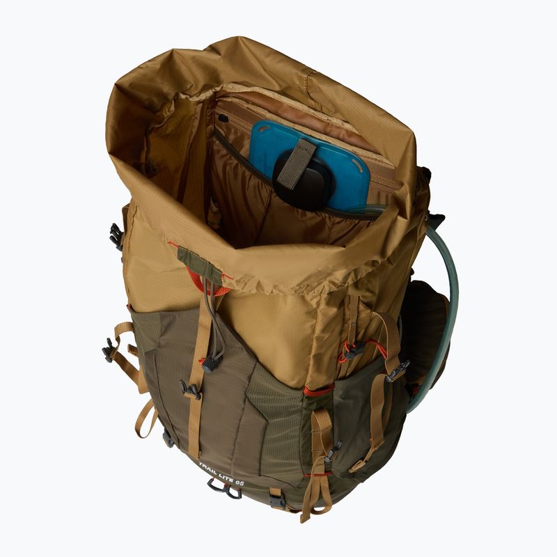 The North Face Trail Lite 64 l L-XL barna/új taupe zöld túra hátizsák 5