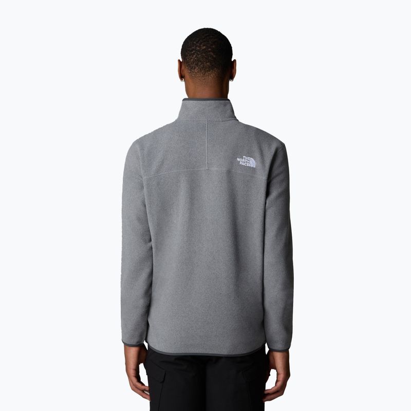 Férfi pulóver The North Face 100 Glacier 1/4 Zip közepes szürke szürke sáska 3