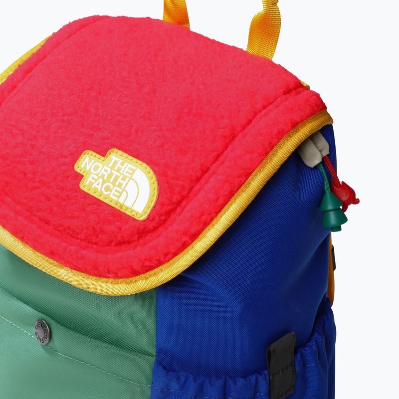 The North Face Mini Explorer 10 l piros/mélyfű zöld városi gyerek hátizsák 4