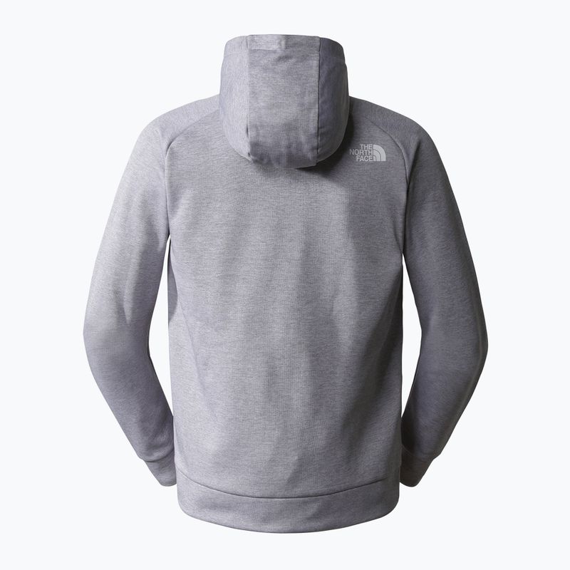 Férfi The North Face Reaxion Fleece világosszürke heather/ aszfalt szürke melegítőfelső 6