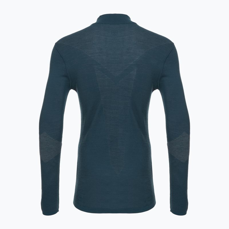 Férfi thermo pulóver Smartwool Intraknit Thermal Merino Base Layer 1/4 Zip twilight blue 4