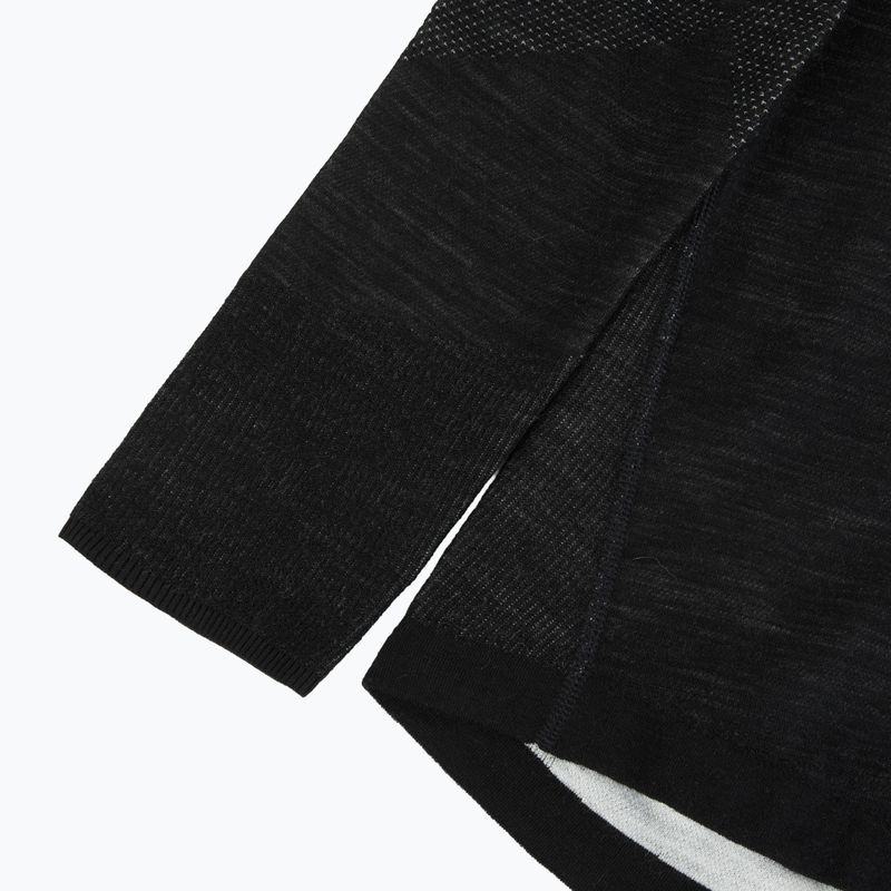 Férfi thermo pulóver Smartwool Intraknit Thermal Merino Base Layer 1/4 Zip black/white 4