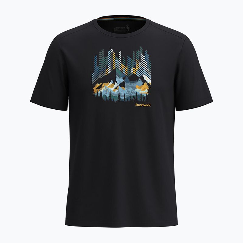 Smartwool Vital Peaks Active Graphic grafikus póló fekete 2